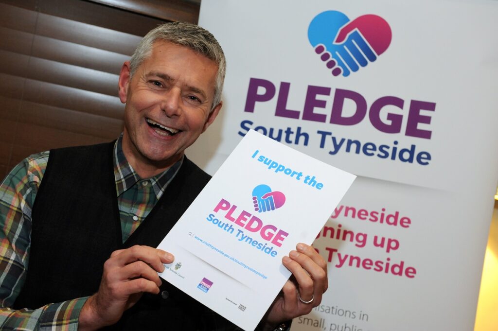 Carl Buckley Managing Director at Urban River Creative who have signed the South Tyneside Pledge