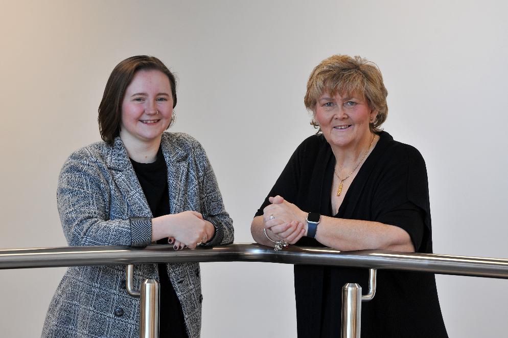 South Tyneside Council Leader Cllr Tracey Dixon and HR apprentice Katie Bell