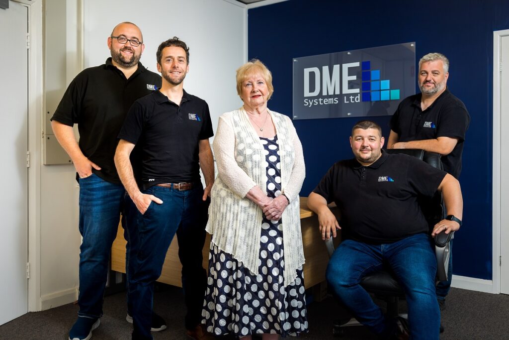 From left to right DME Systems' Richard Purdy and Michael van Zwanenberg; Cllr Margaret Meling, Lead Member for Economic Growth and Transport at South Tyneside Council; and DME Systems' Darren Coombe and Stephen Dixon