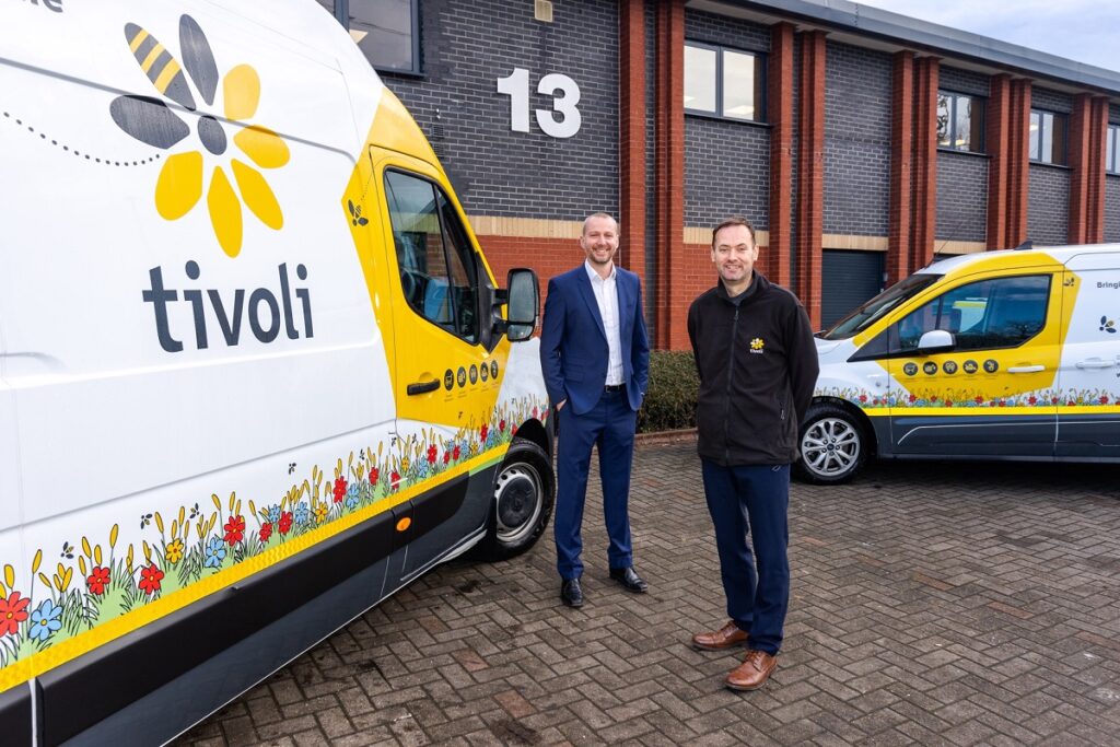 David Gibbs, Commercial Director at UK Land Estates (left) with Darren Mulligan, Regional Director at Tivoli Group (right)