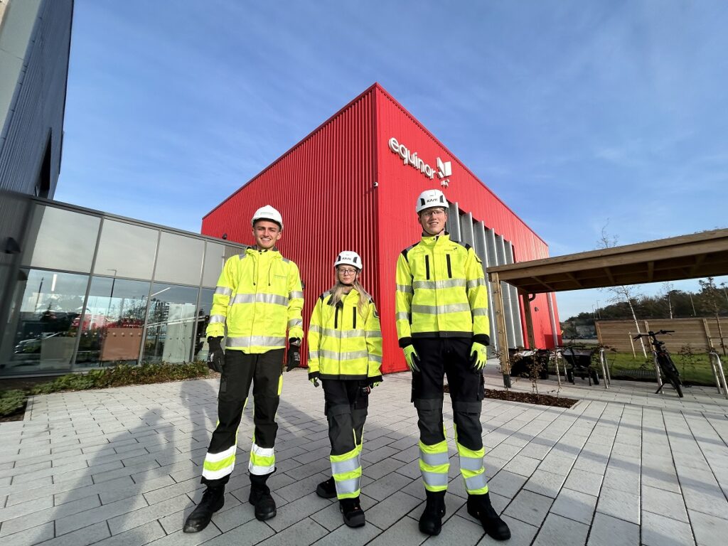 Logan Ebanks, Bridie Gallagher and Jamie Edwards have started two years training at Dogger Bank wind farm’s Tyne Dock headquarters