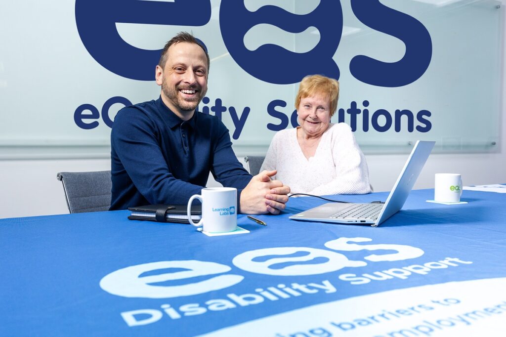 Michael Hall, Chief Executive of eQuality Solutions (eQS), and Cllr Margaret Meling, lead member for economic growth and transport at South Tyneside Council