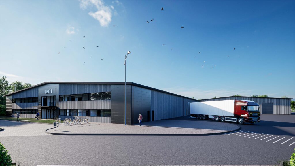 Artists impression of improved unit on Boldon Business Park