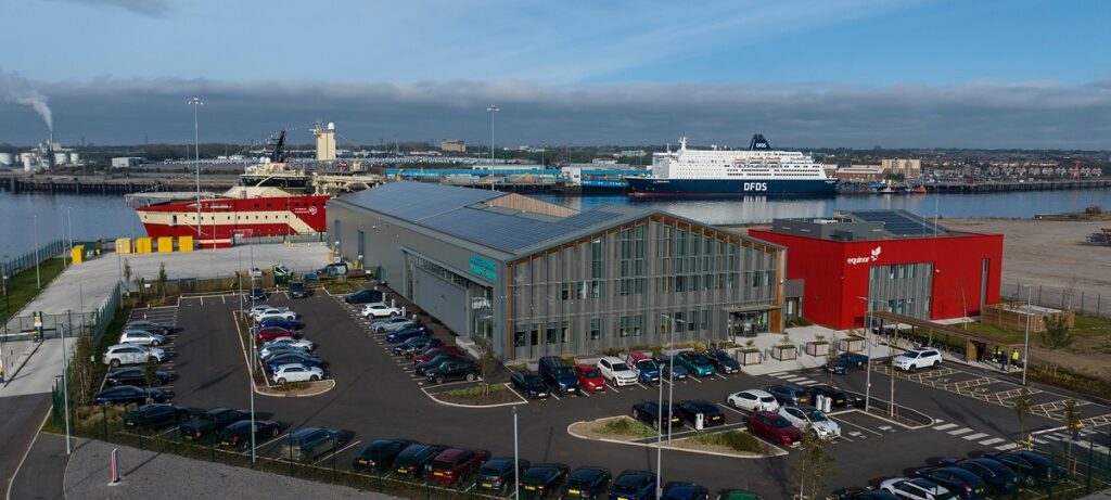 The Dogger Bank Wind Farm Operations and Maintenance Base at the Port of Tyne in South Shields. Credit Dogger Bank Wind Farm