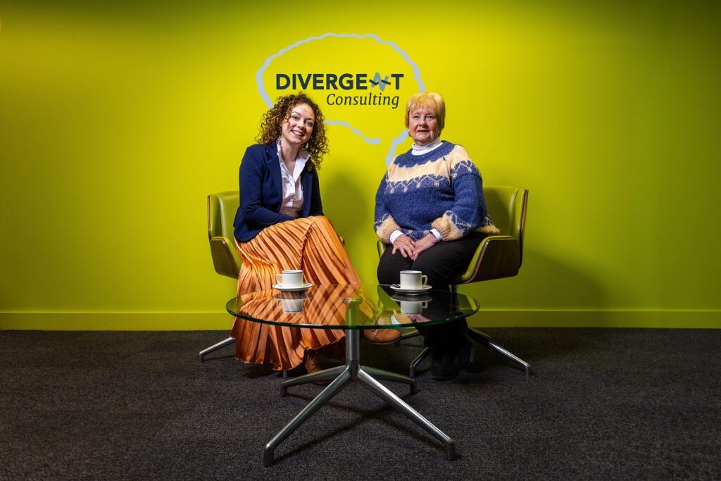 Rosie Brightly, founder of Divergent Consulting, (left) with Cllr Margaret Meling, lead member for economic growth and transport at South Tyneside Council