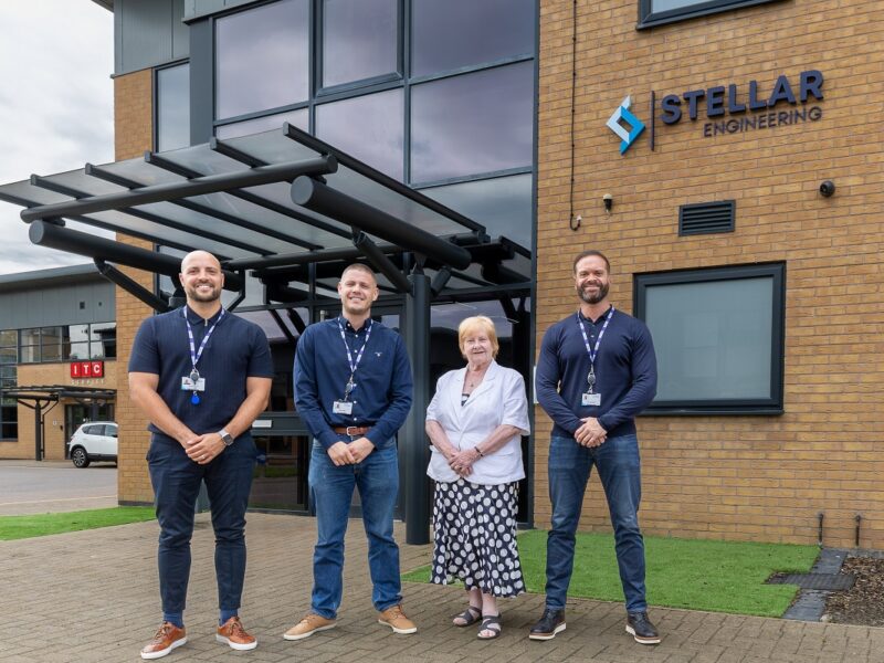 Left to right: Engineer Jonathan Daniels, Cllr Margaret Meling, lead member for economic growth and transport at South Tyneside Council, Steven Hogg and Ryan Armstrong.