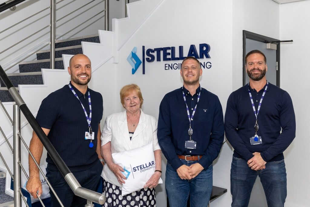 Left to right: Engineers Jonathan Daniels, Steven Hogg, Cllr Margaret Meling, lead member for economic growth and transport at South Tyneside Council and Ryan Armstrong.