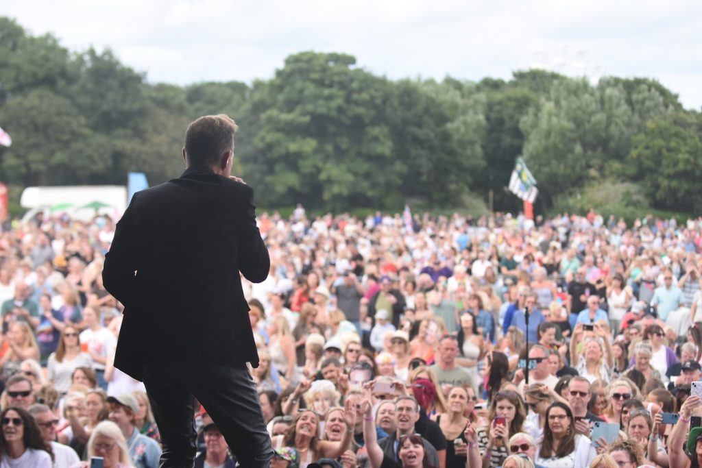 Jason Donovan performing at the 2024 This is South Tyneside Festival