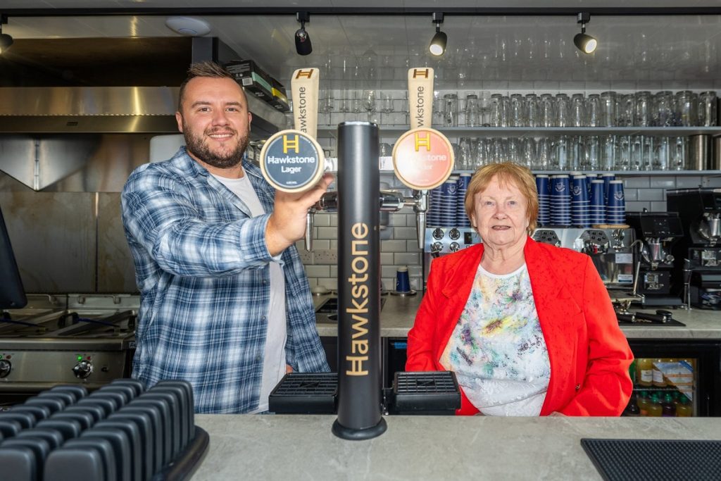 Hospitality entrepreneur Kenny Coates with Councillor Margaret Meling, Lead Member for Economic Growth and Transport at South Tyneside Council