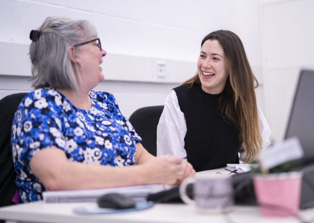 Julie Pascoe and Jenny Bain at Northern Rights