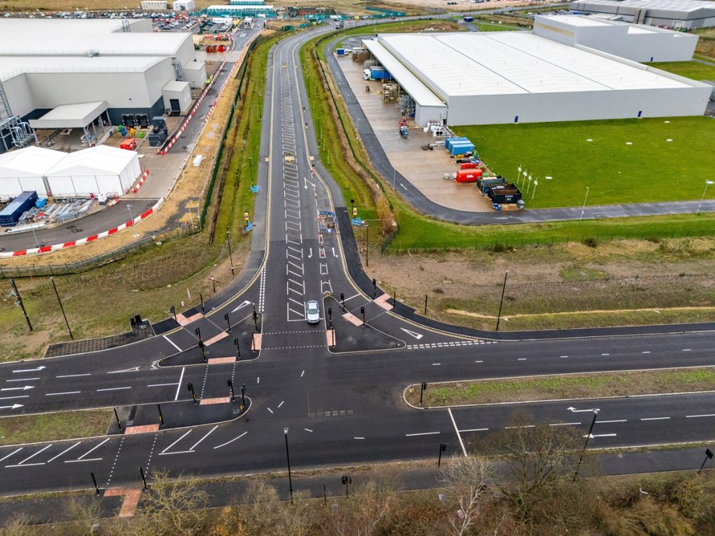 A1290 dualling works delivering a significant upgrade to one of the key transport corridors serving the International Advanced Manufacturing Park (IAMP).