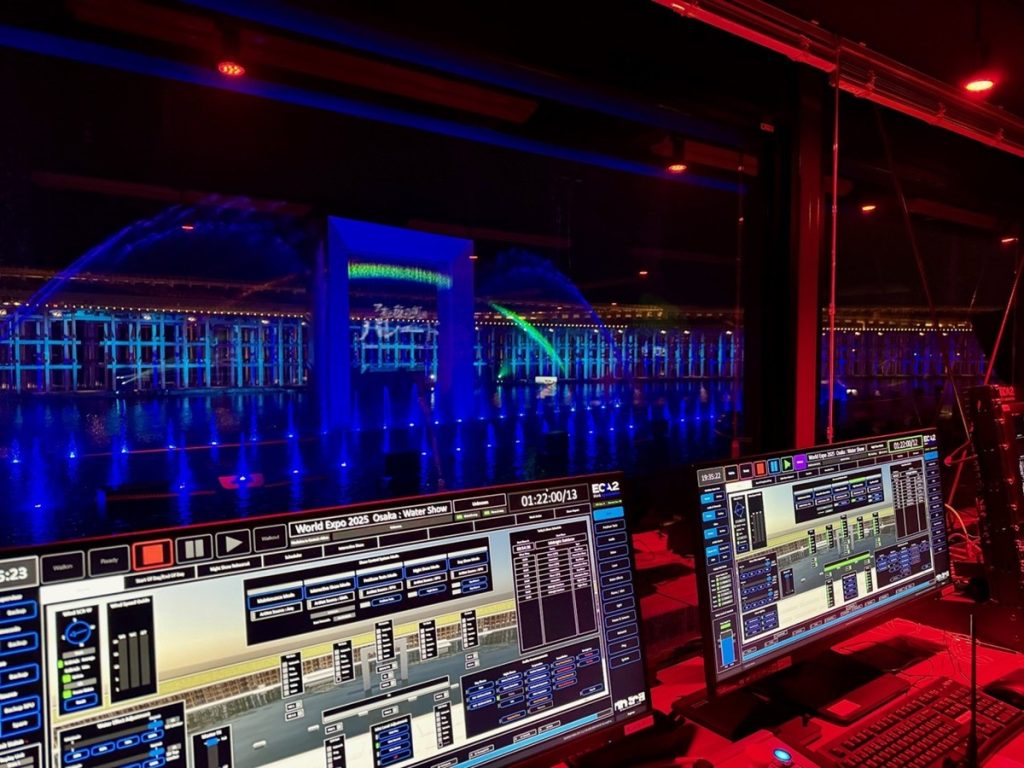 DB Show Controls managing the Under the Midnight Rainbow show