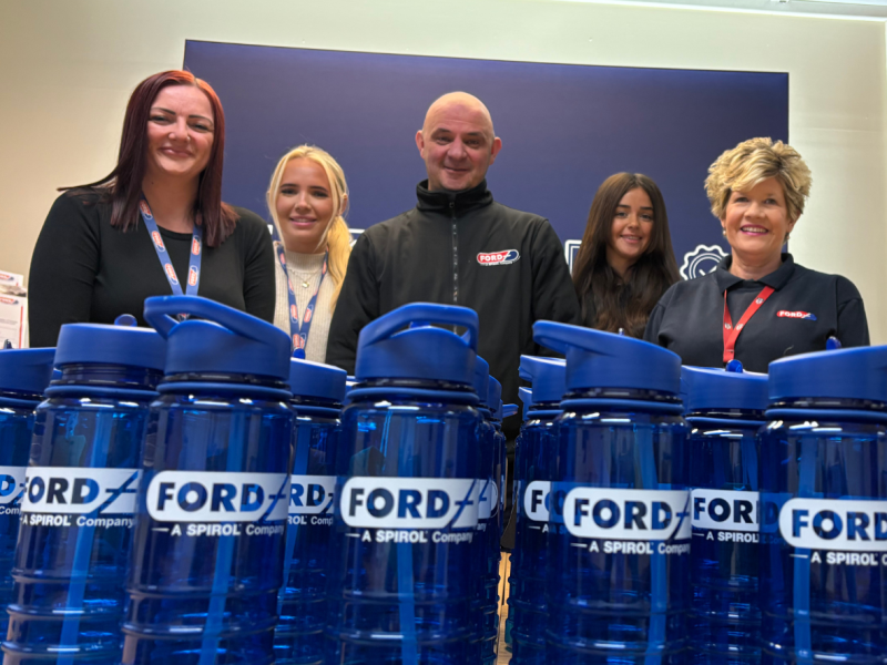Representatives from Ford Aerospace’s Wellbeing Committee (from left to right) Leanne Hume, Kaitlyn Hoy, Marc Clifford, Tyler Foster and Alison Charlton.