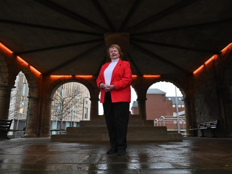 Cllr Margaret Meling at the Old Town Hall