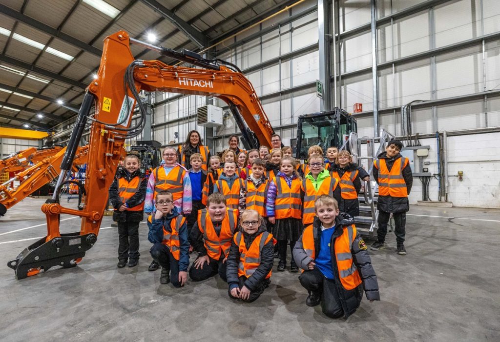 Junior engineers at Hitachi Construction Machinery