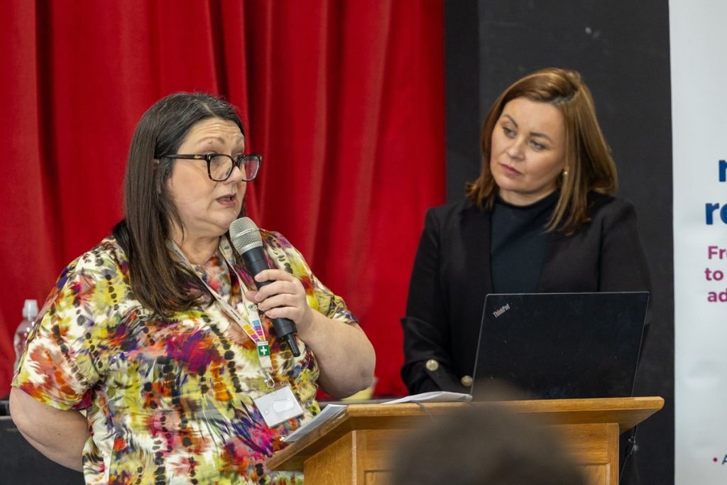 Paula Oliver, South Tyneside Works, speaking at the Building a Stronger South Tyneside employer event