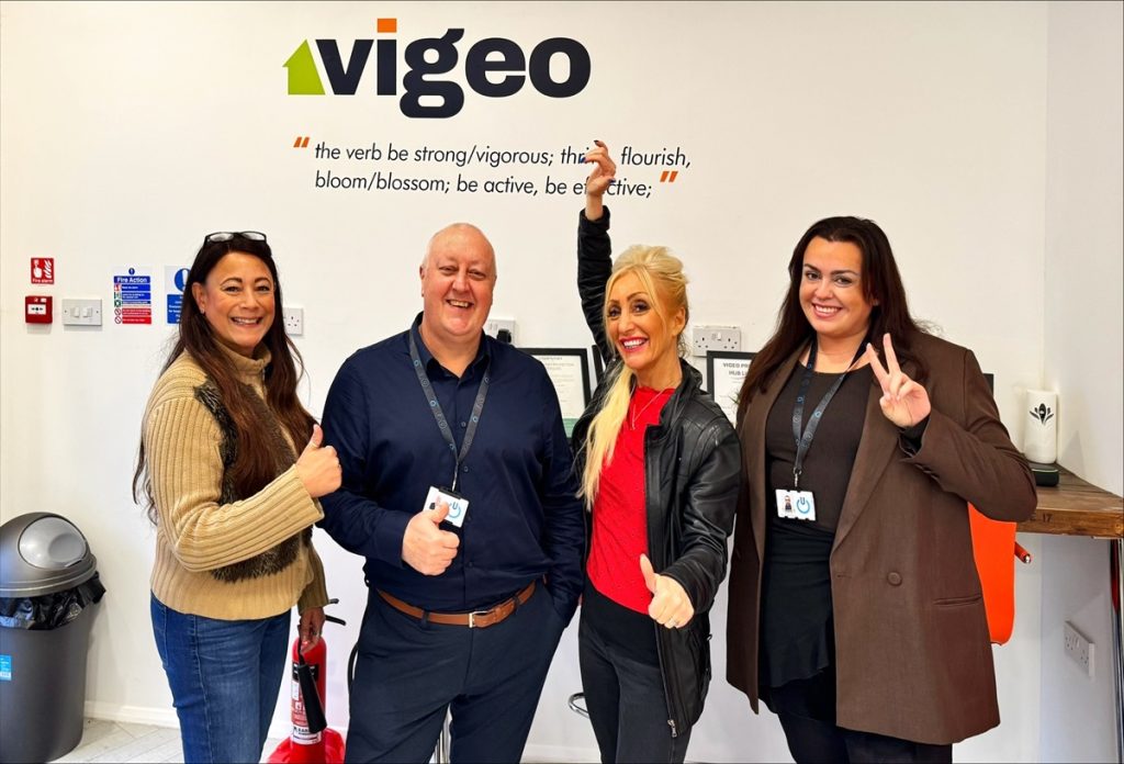 From left to right: Joanne Meade, Vigeo Property Hub; Mark Boyce, Consultiv Utilities; Debbie Dorans, Vigeo Property Hub and Sophie Flett, Consultiv Utilities