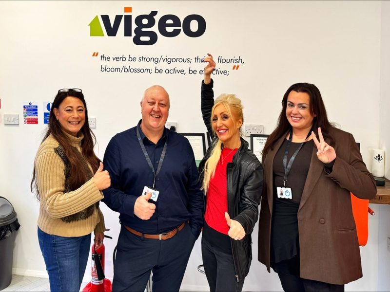 From left to right: Joanne Meade, Vigeo Property Hub; Mark Boyce, Consultiv Utilities; Debbie Dorans, Vigeo Property Hub and Sophie Flett, Consultiv Utilities