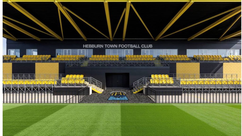 Proposed upgrades at Hebburn Town Football Club. Photo by Blake Hopkinson Architecture