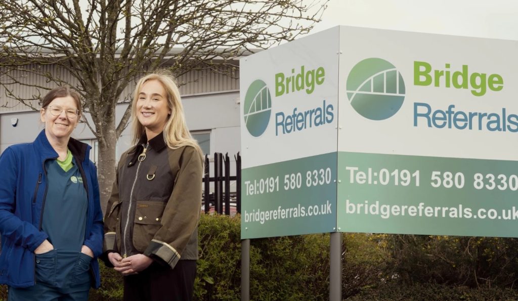 Alison Kennair, left, director at Bridge Referrals, with Ruby Walker, solicitor at Ward Hadaway