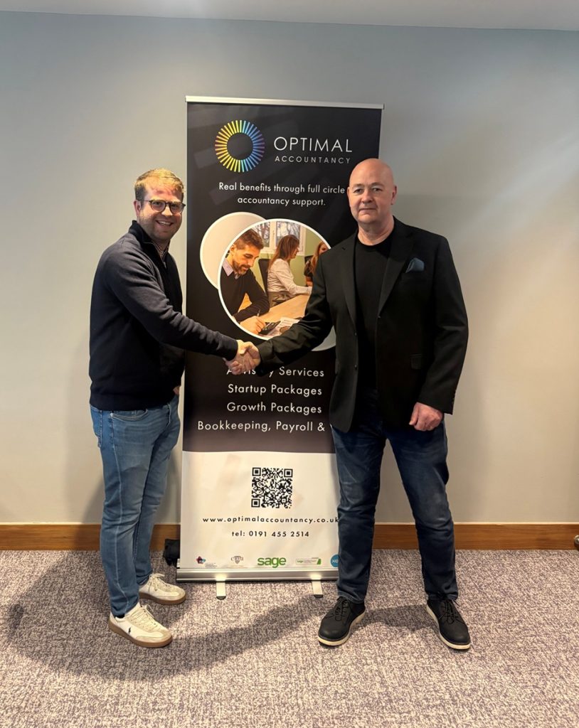Thomas Jobling Founder of FinFrac with Paul White, Senior Partner at Optimal Accountancy