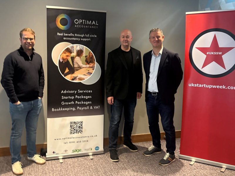 Thomas Jobling Founder of FinFrac with Paul White, Senior Partner at Optimal Accountancy and Neil Stephenson