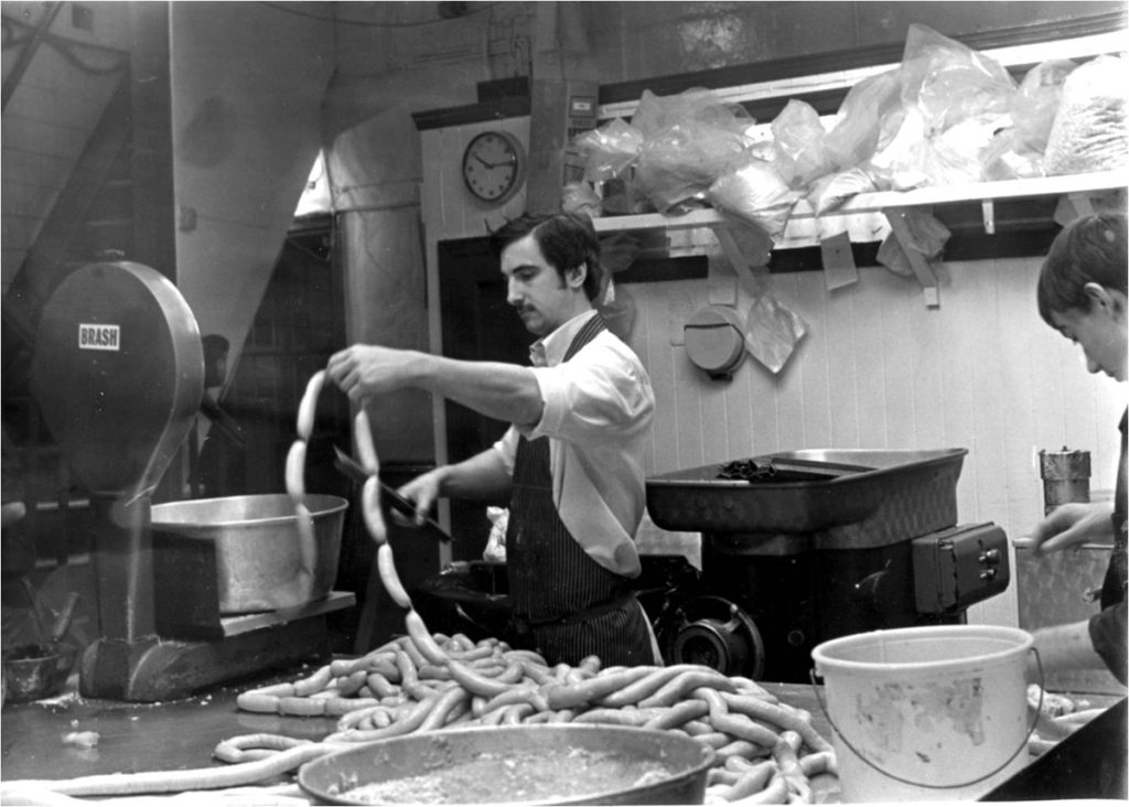 Michael Dickson making sausages
