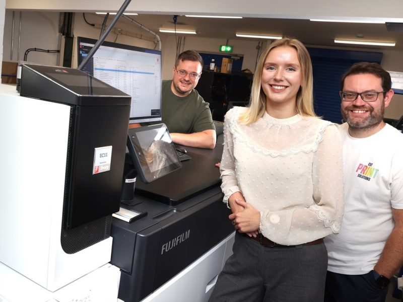 James Holloway North East Fund, Ruby Knowles FW Capital and Stephen Downey Cut Print Solutions