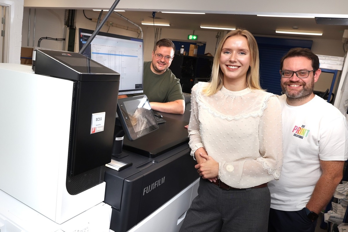 James Holloway North East Fund, Ruby Knowles FW Capital and Stephen Downey Cut Print Solutions
