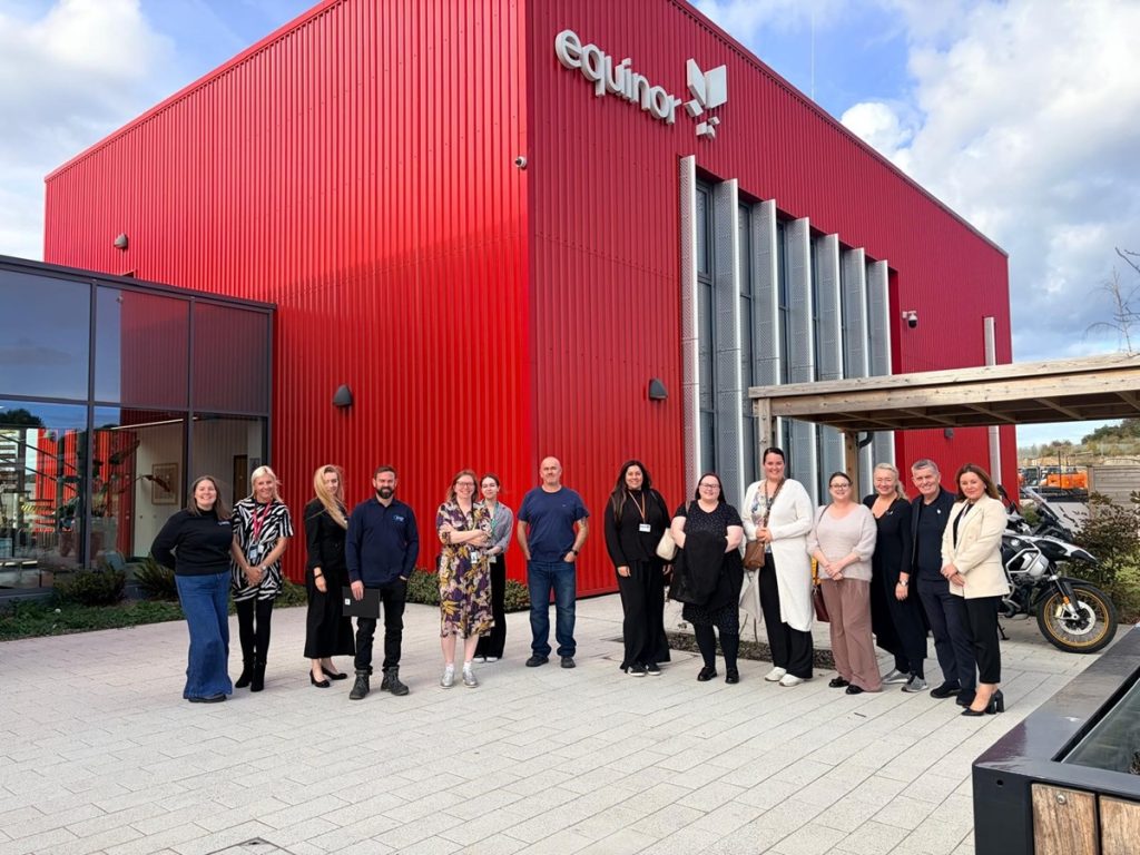 Building A Stronger South Tyneside event outside the Dogger Bank Maintenance base